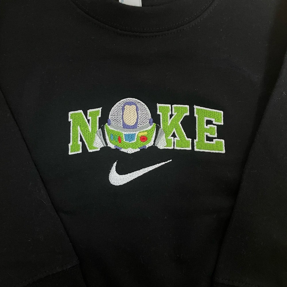 ADULT buzz lightyear Nike embroidered sweatshirt